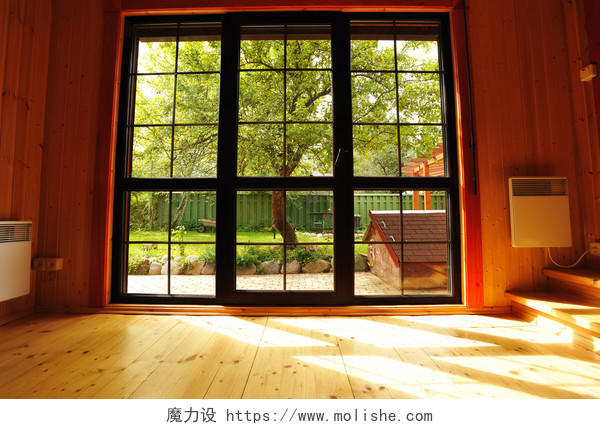 温馨实木现代家居家居家装装修设计客厅大窗口室内设计